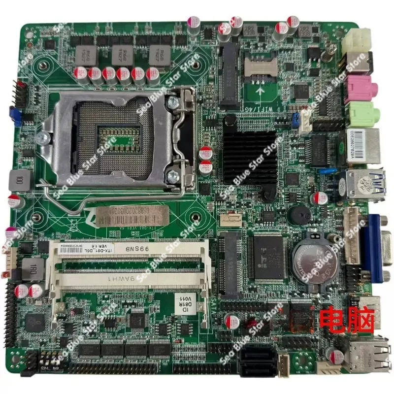 ITX-D81 D61 -D6L -D2L Industrial  Board H81 All Solid State Integrated Machine USB3.0 Mini, Second-hand Disassembly Main Board