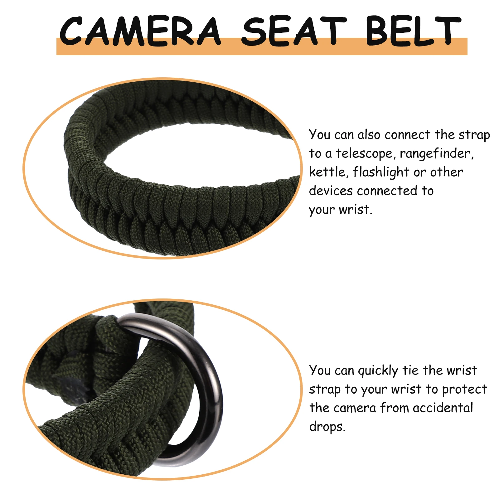 

Adjustable Camera Wrist Strap Anti-Slip Safety Hand Strap Dslr Mirrorless Camcorder Quick Release Wrist Band For Outdoor Camping