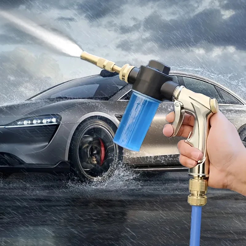 High Pressure Garden Foam Water Gun Nozzle Car Wash Sprinkler Irrigation Pipe Nozzle Sprinkling Supplies FLOWERS SPRAL