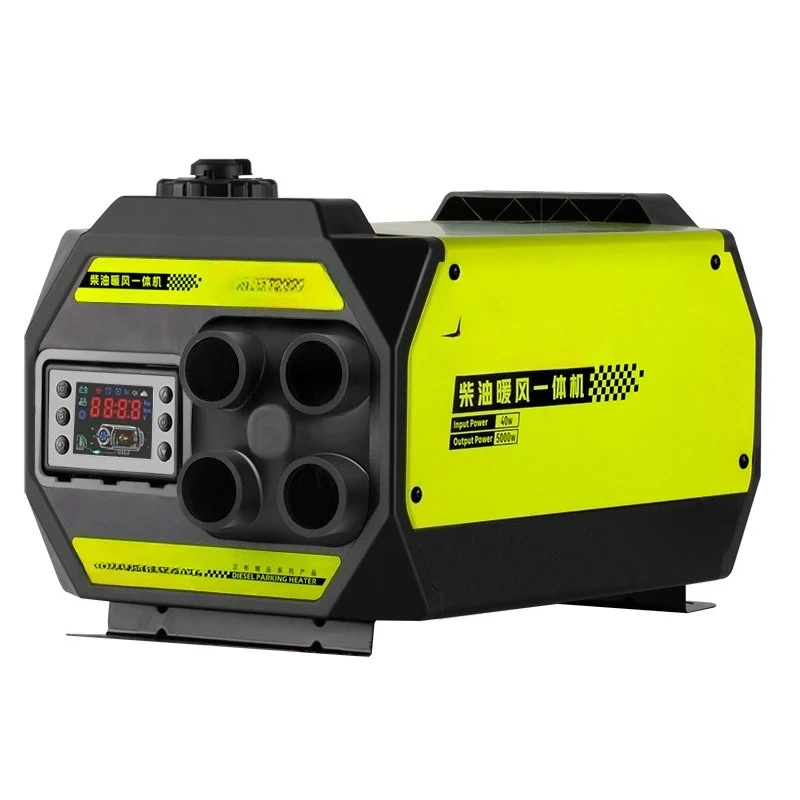 Calentador de coche RV 5KW 12V 24V, calentador de aire diésel todo en uno para estacionamiento con Control remoto para autocaravana y barco