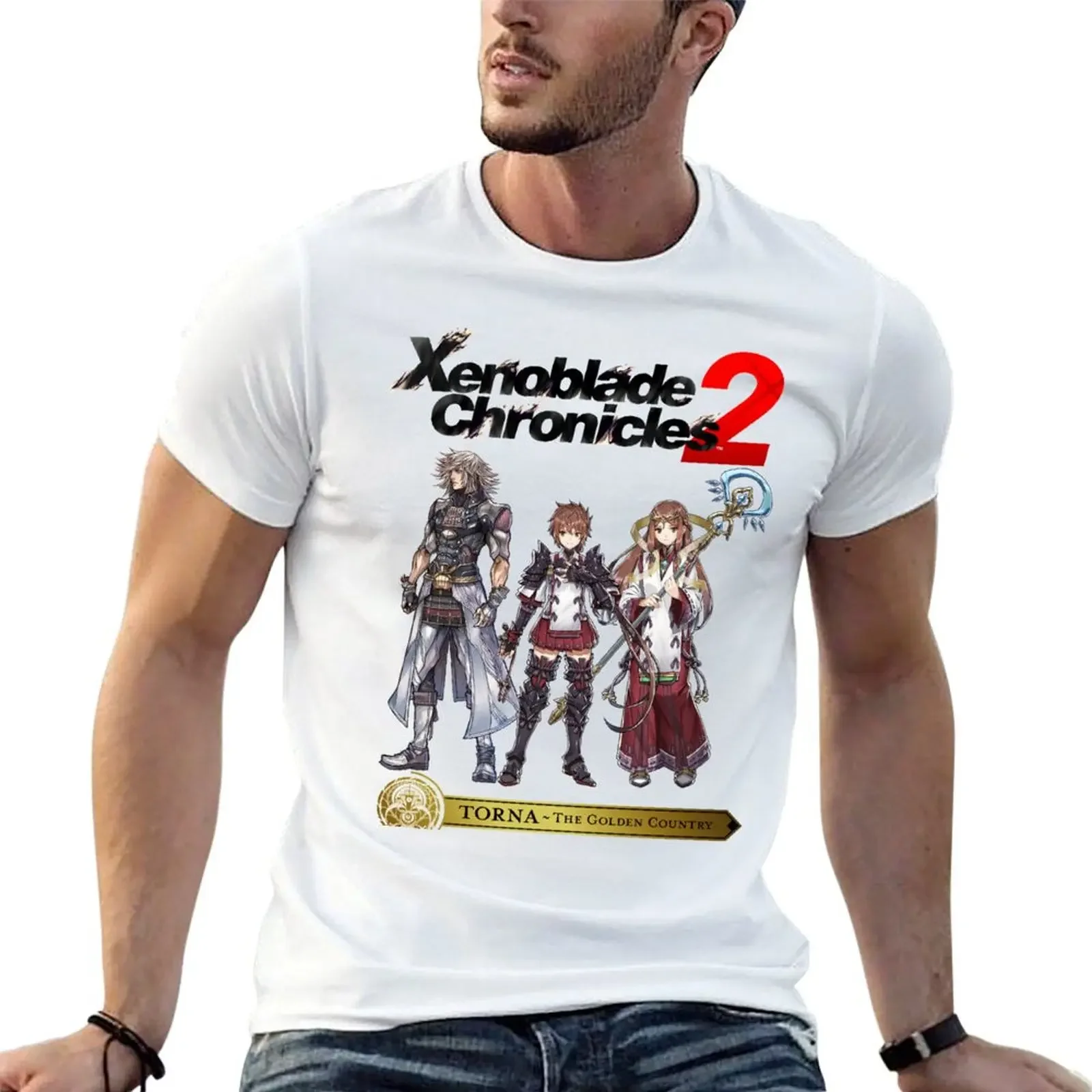 Team Lora - Xenoblade Chronicles 2 Torna The Golden Country T-Shirt anime stuff cute tops plain t shirts men