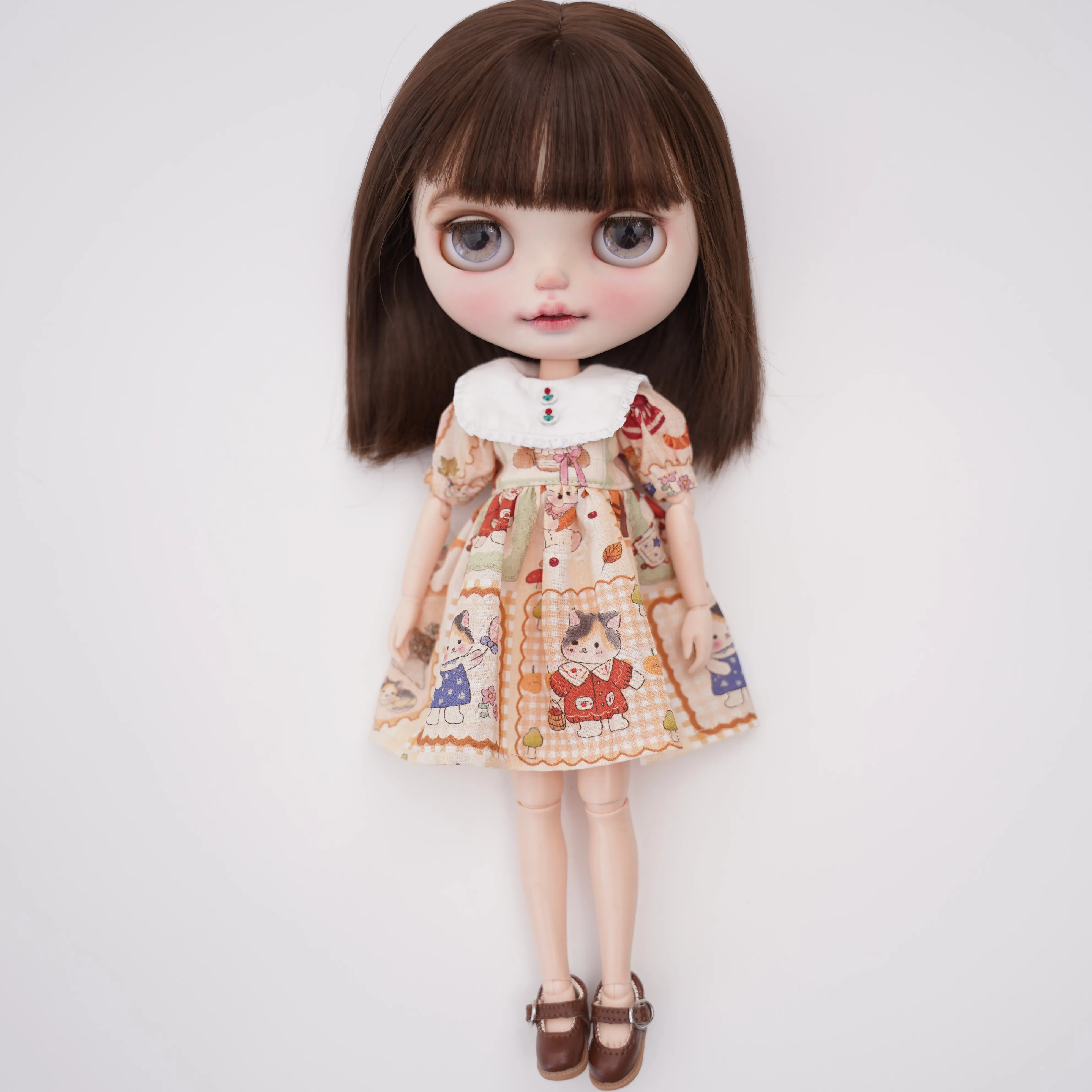 

Blythe doll clothes accessories dress small cloth doll clothes azone ob24 ob22 ob26 cat dress can be found in p20 skirt