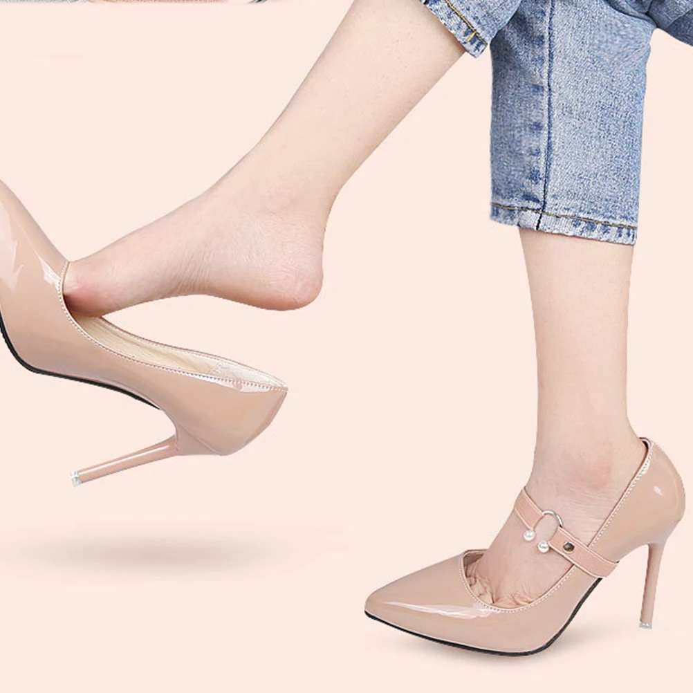 

3pcs Women'S High Heels Anti Loose Shoe Straps Elastic Stretchy Detachable For Heels Flats Ballet Wedges Adjustable No Buckle