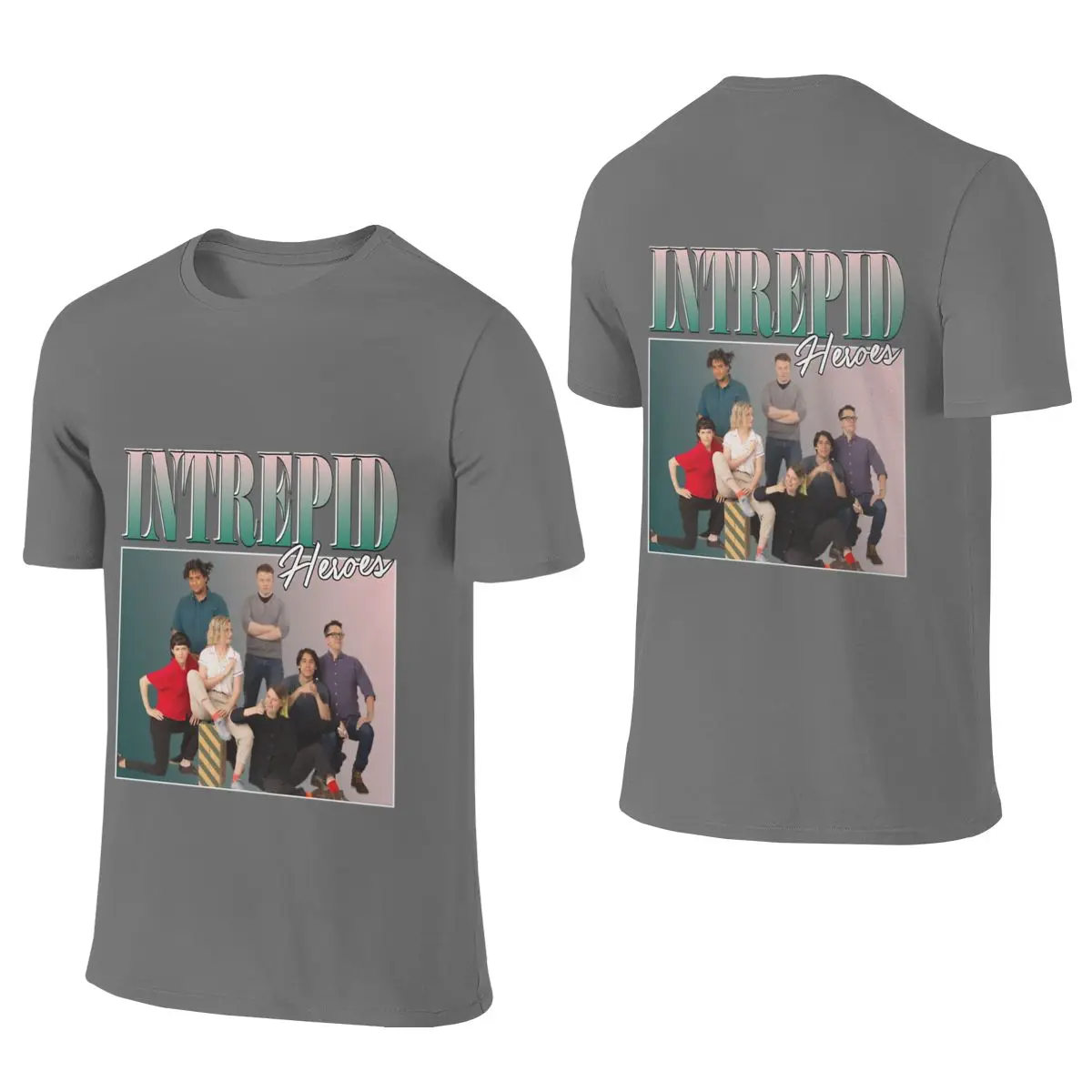 Intrepid Heroes Homage Oversize Reversible T-shirt High-End Minimalism Clean Surface Men's T-shirts