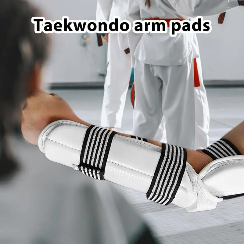 Taekwondo Elbow Guards Sports Elbow Pads For Protection Double Row Buckle Design Elbow Protective Pads For Boxing Taekwondo And