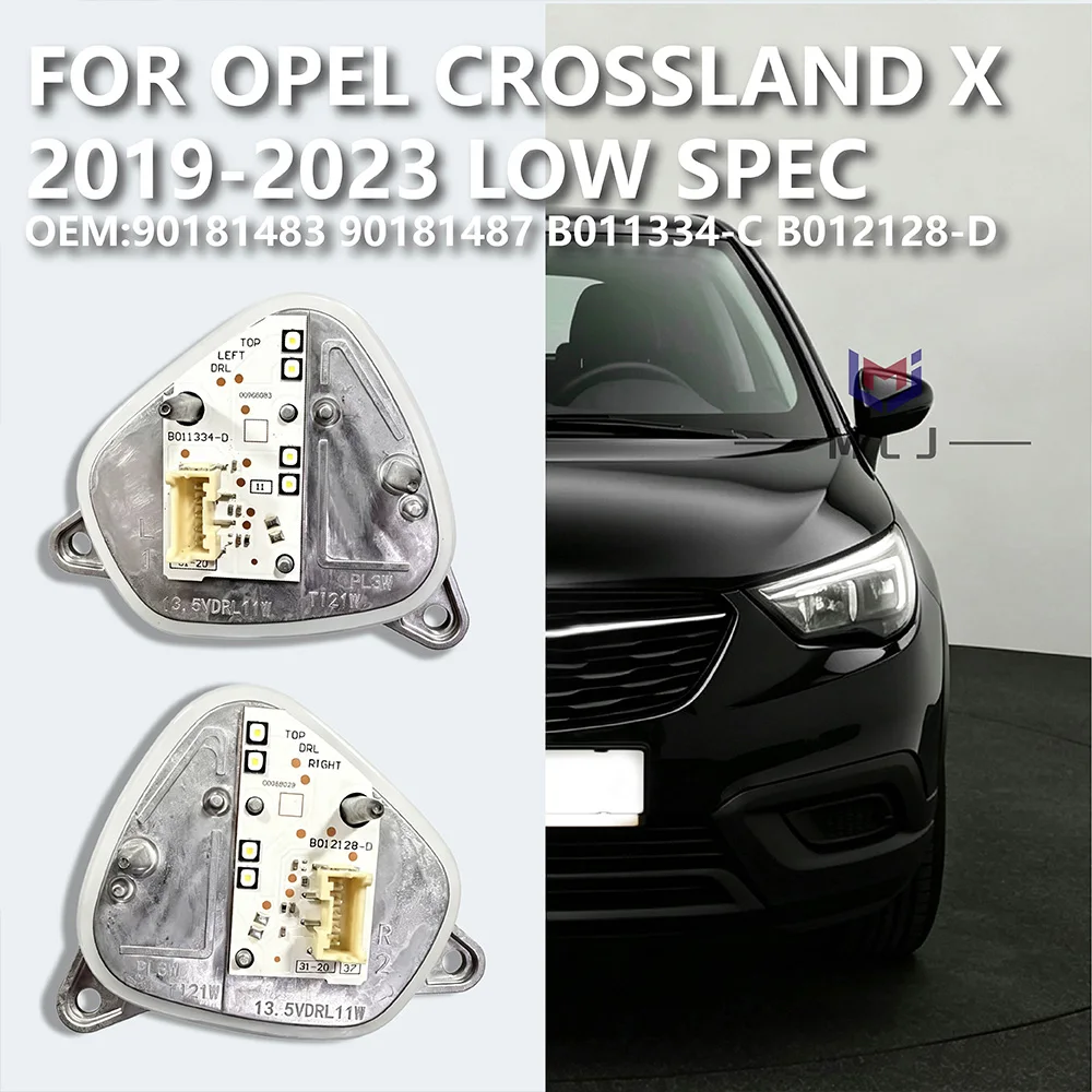 per-opel-crossland-x-2019‑2023-low-spec-90181483-90181487-modulo-sorgente-luminosa-faro-drl-con-radiatore-b011334‑c-b012128‑d