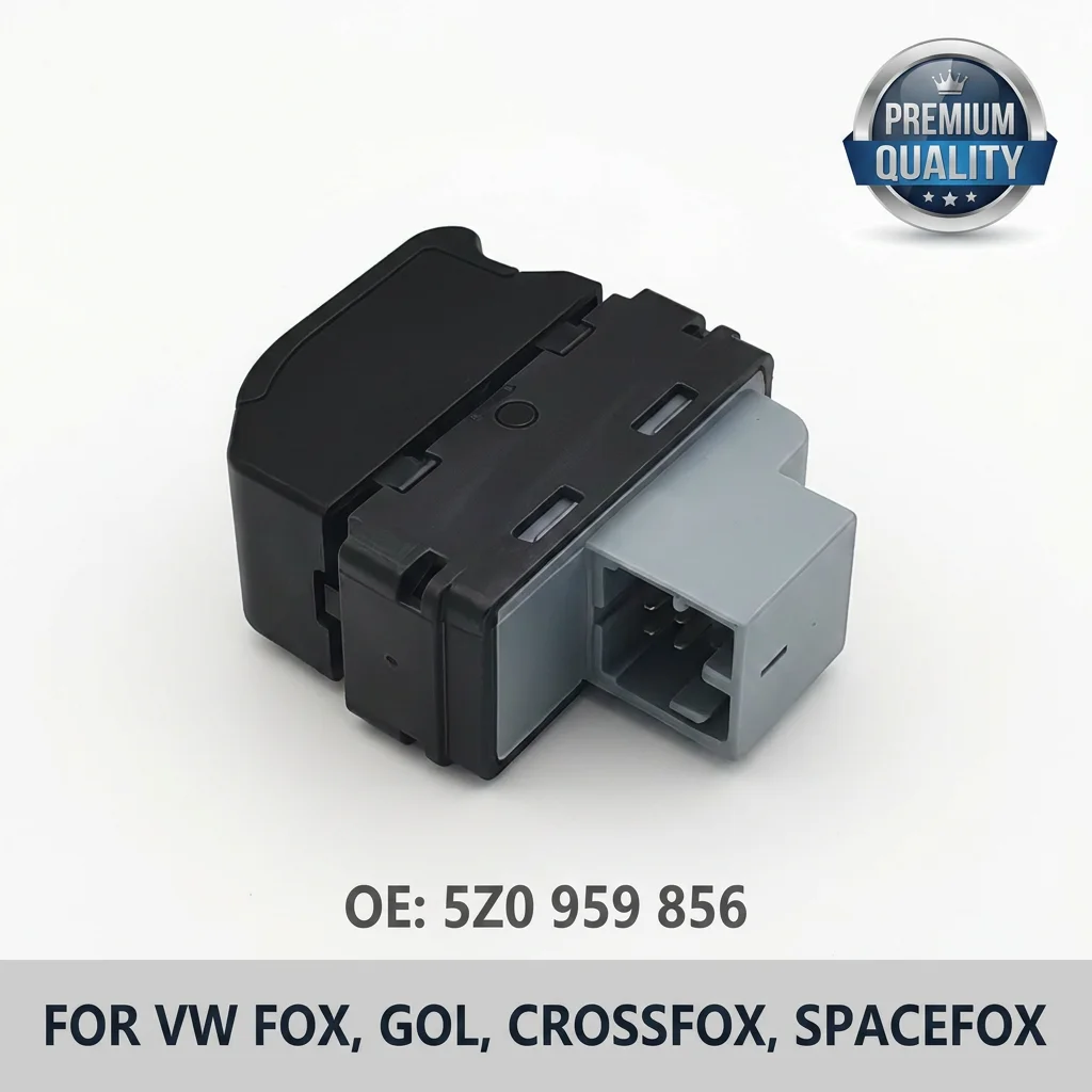 Interruptor de Elevalunas Eléctrico 5Z0959856 para VW Fox Gol G4 G5 Crossfox Spacefox Suran, Lado del Pasajero, 4 Pines, 5Z0 959 856