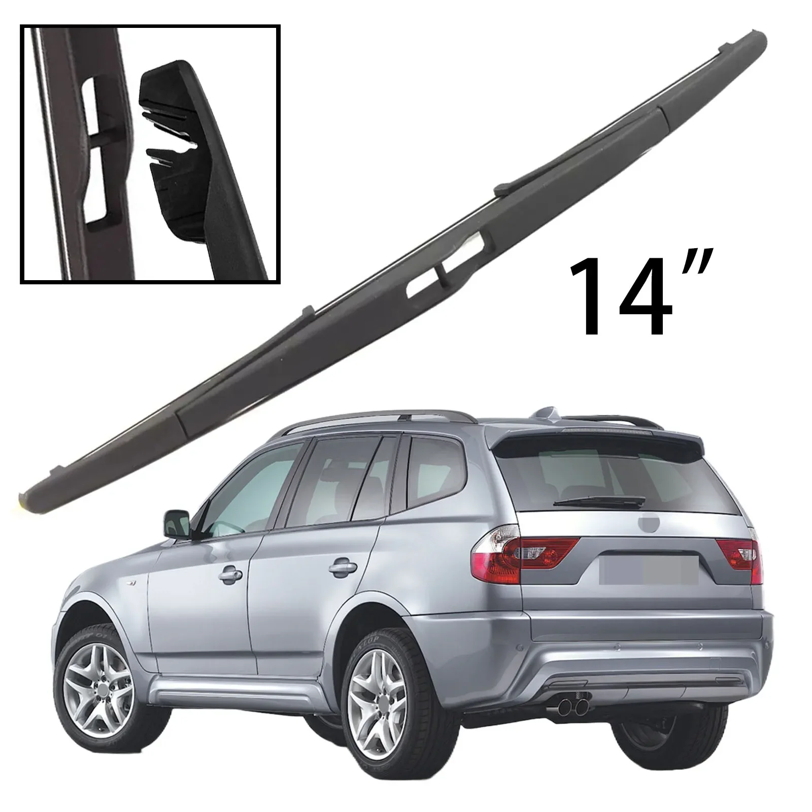 

For BMW X3 E83 2004-2010 Car Accessories 14" Rear Windshield Windscreen Washer Wiper Blade