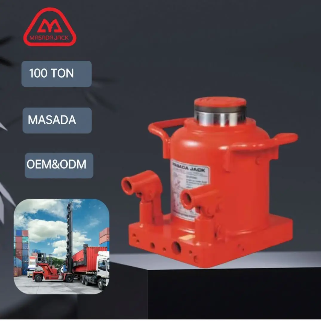 High Capacity 100 Ton Hydraulic Bottle Jack for Agricultural Equipment Lifting
