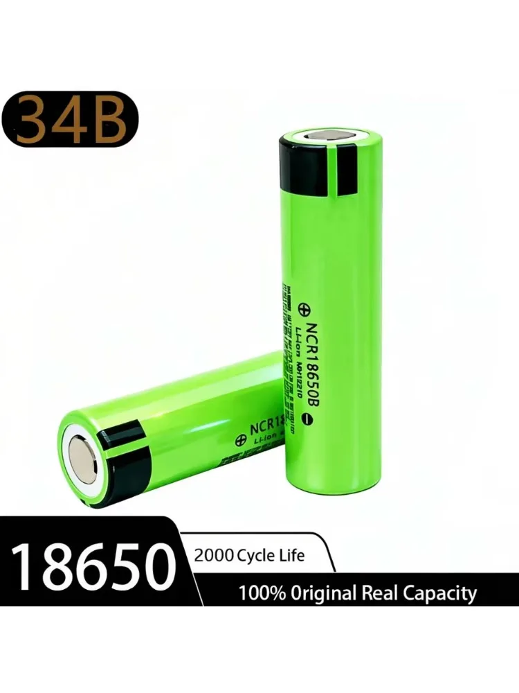 Nieuwe Originele NCR18650B 34B 3.7V 18650 3400mAh Oplaadbare Lithiumbatterij Zaklamp Batterij - afbeelding 2