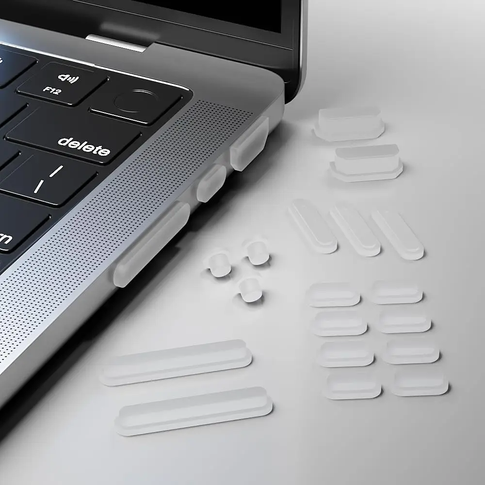 

16-Pack Anti-Dust Silicone Plugs for Laptops, USB Ports, and Headphone Jacks, Compatible with MacBook, Smartphones