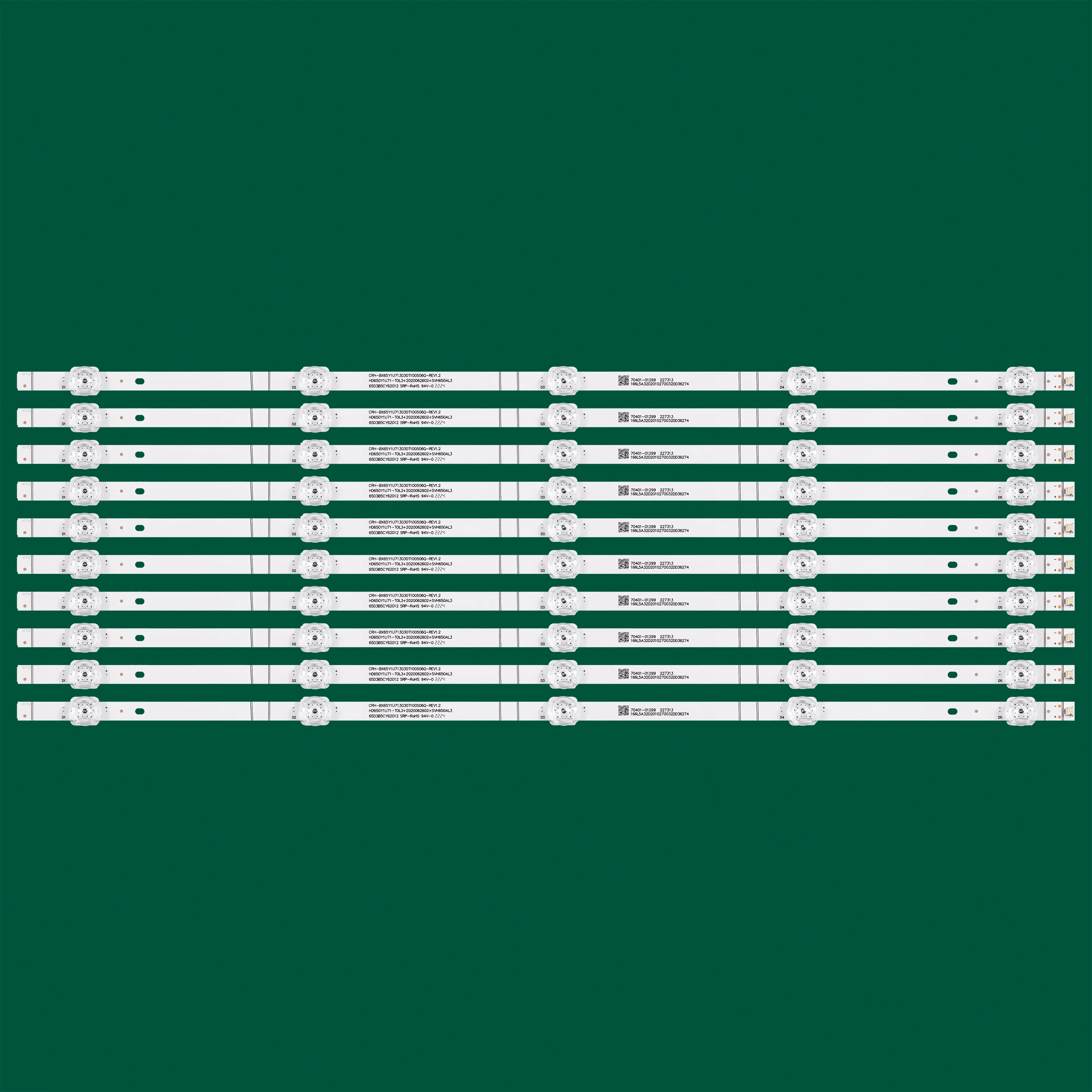 

LED Strip 5LED for 65R6G 65R6E4 65A6H HE65A7G 65C350KU LB6508H HD650Y1U71-T0L3 HD650Y1U51-T0L2 CRH-BX65Y1U713030T100506Q-REV1.2