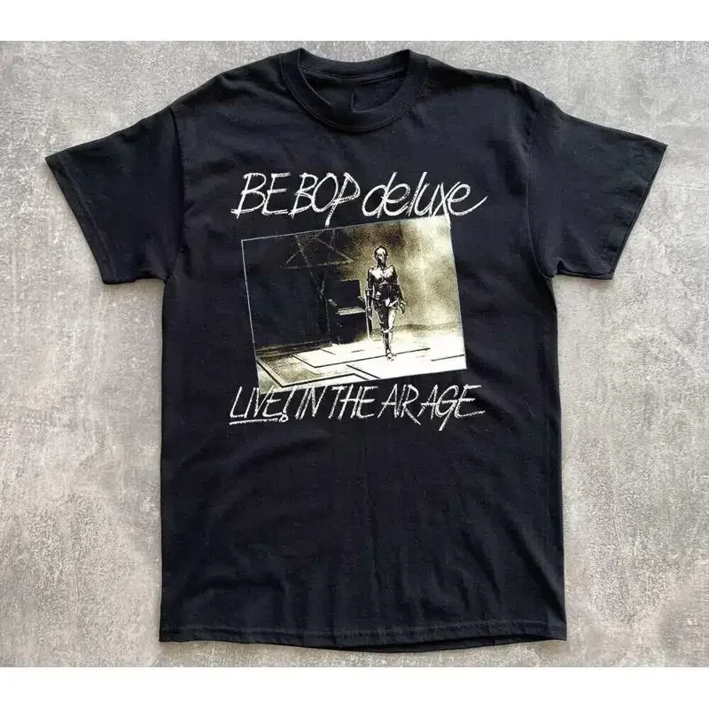 Camiseta negra Be Bop Deluxe Live In The Air Age 1977 AL80