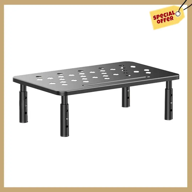 Stable Performance-Adjustable Desktop Monitor Stand Display Stand Screen Rack Holder For Office, Studio, Study & Students A