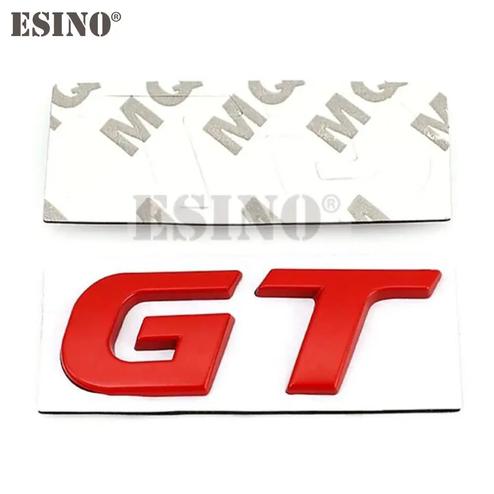 Emblema adhesivo de guardabarros para coche, insignia de Metal de aleación de Zinc GT 3D para KIA Forte Optima Picanto Stinger Sorento K5 KX5 KX7