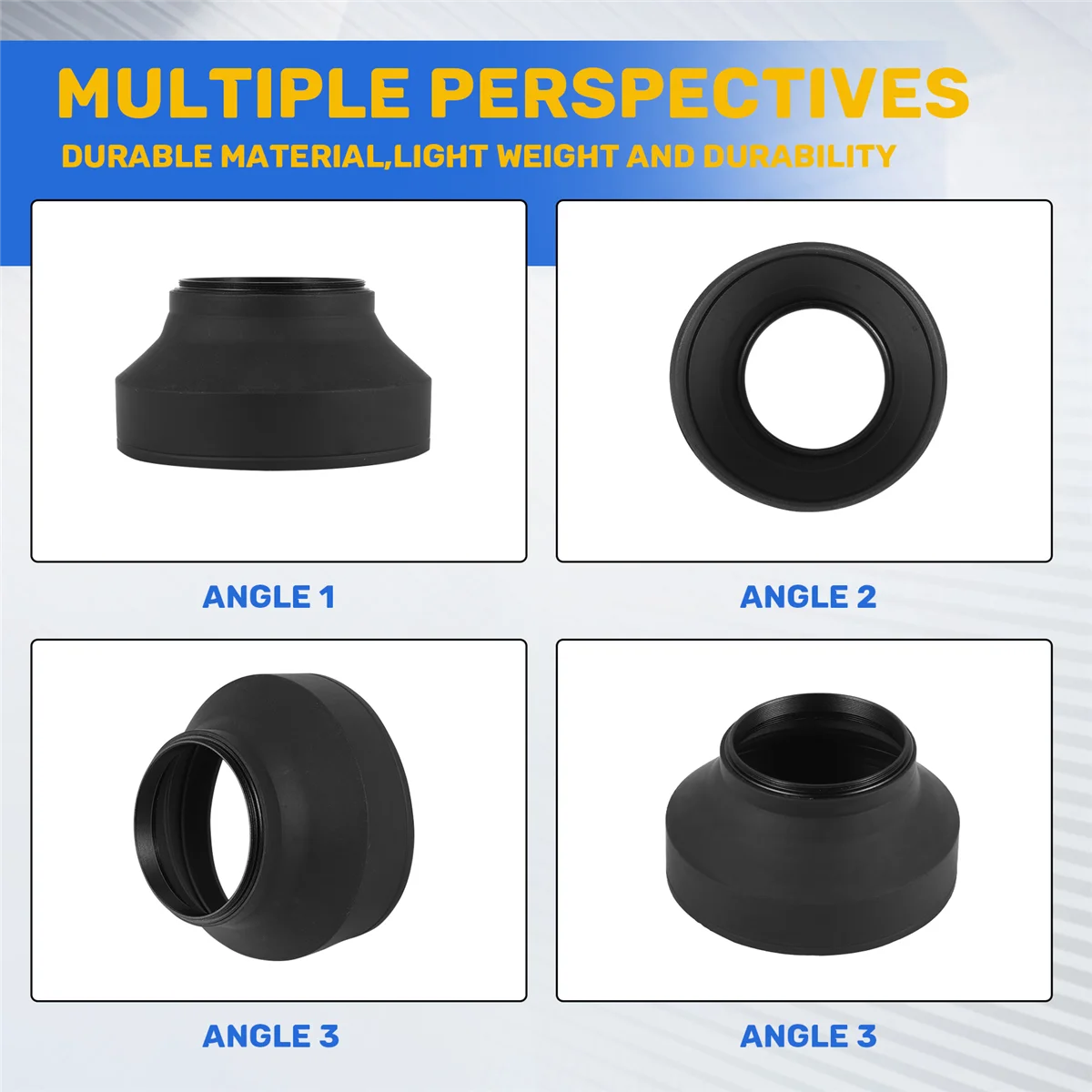 M05K 58mm 3 In 1 Rubber Lens Hood For canon sony nikon D3100 3200 D3300