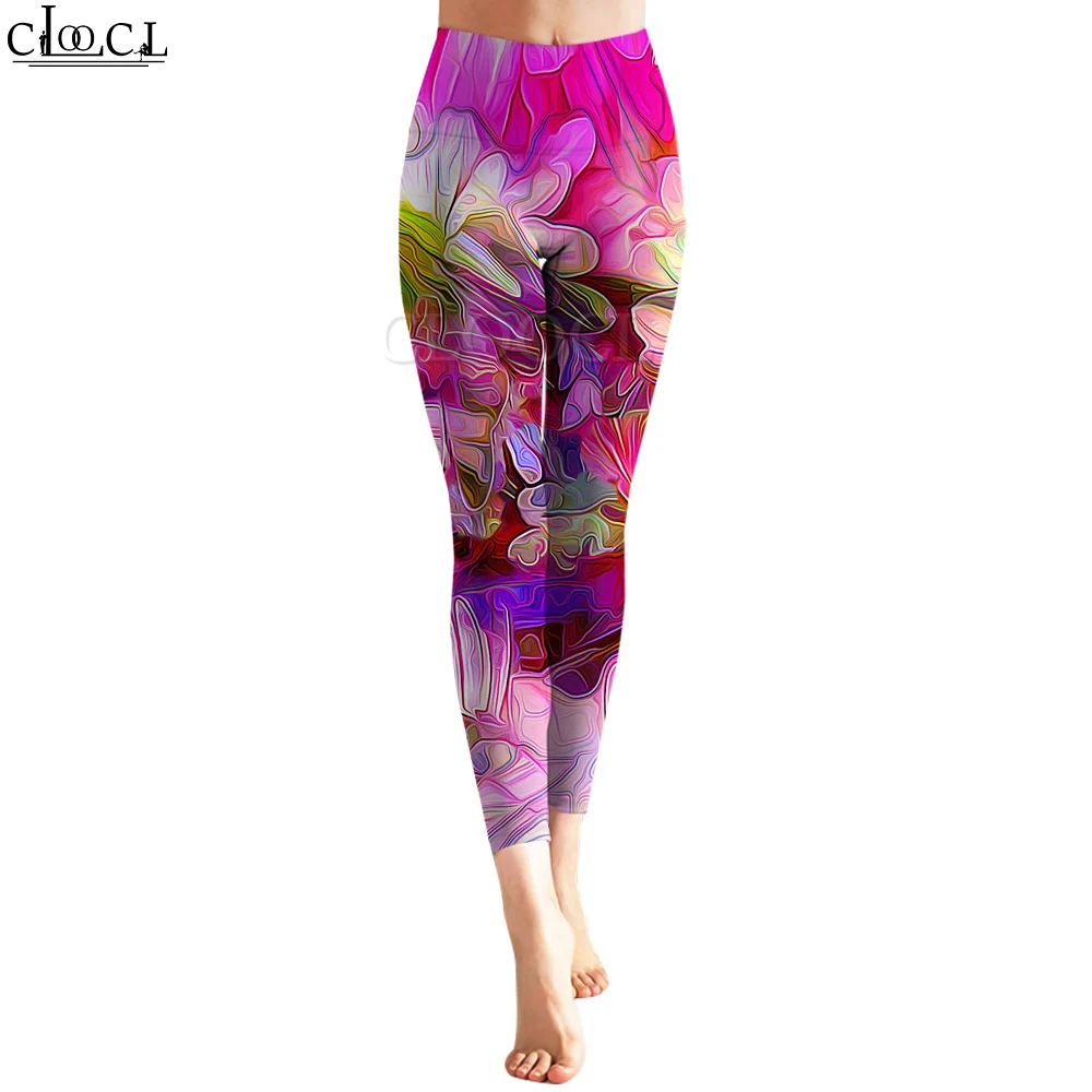 CLOOCL Women Leggings Trousers Yoga Pants Seamless Legging Watercolor Painting 3D Printing Fashion Harajuku Pants Autumn New