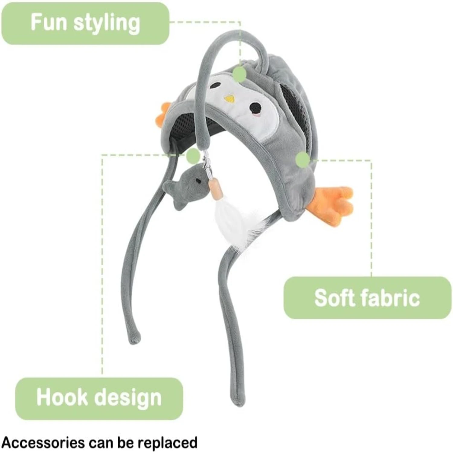 

Engaging Interactive Feather Cat Hat for Stylish Indoor Cats of All Ages - Essential for Joyful Exploration and Chase - Ensures