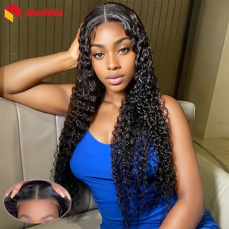 

Black Curly Wear Go 200 Density Glueless Wig 30 32 Inch 5x5 Hd Lace Frontal 100% Human Hair Ready to Wear Wigs on Clearance Sale