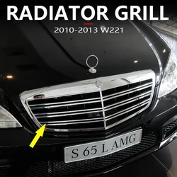 for 2010-2013 W221 Mercedes Benz S600 S65 AMG Front Bumper Middle Hood Radiator Grill 2218800683