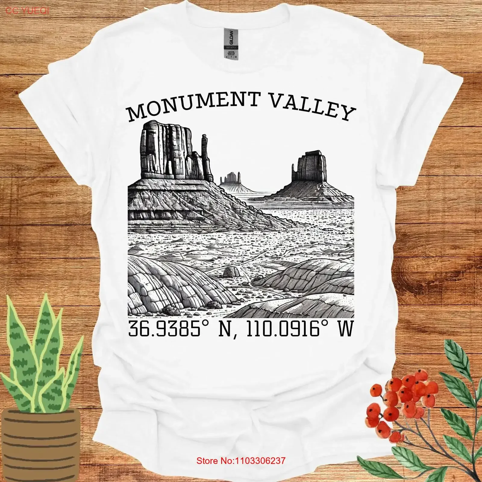 Camiseta de aventura Monument Valley, estilo vintage, lavada, elástica y elegante, para exploradores del desierto, amantes de la naturaleza y entusiastas del aire libre.