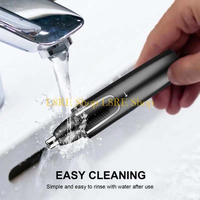 L8RE Plastic Electric Nose Hair Trimmer Rechargeable Electric Eyebrow Trimmer