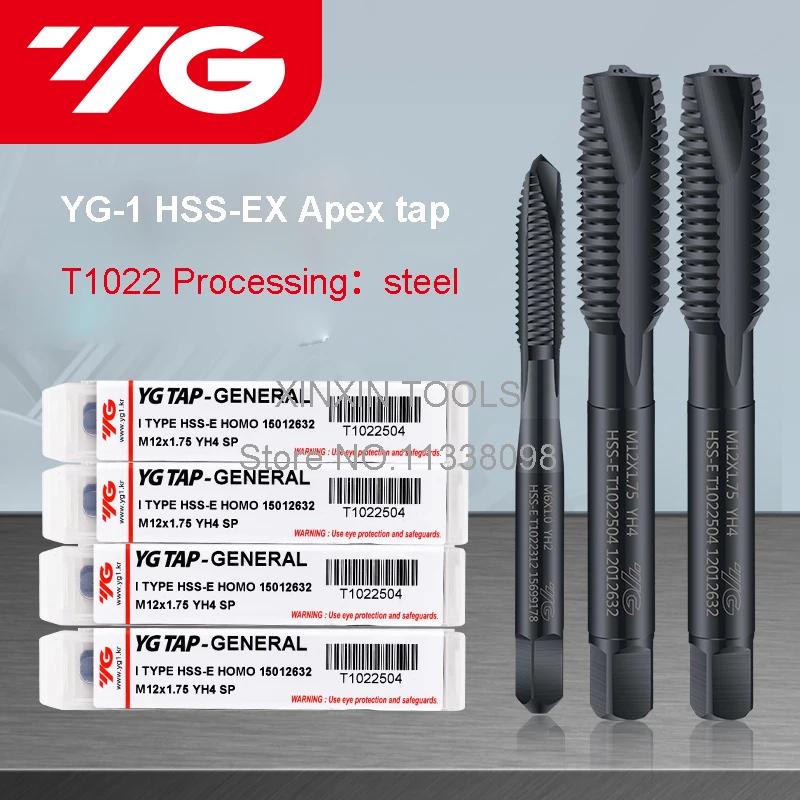 

M3 M3.5 M4 M5 M6 M7 M8 M10 M12 South Korea YG - 1 T1022 High quality Apex tap Processing: steel Free shipping