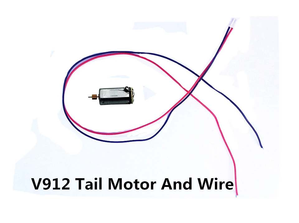 V912-31 Tail Motor + Tail Motor Wire Cable Parts For WLToys V912 4Ch Single Propeller RC Helicopter Wire