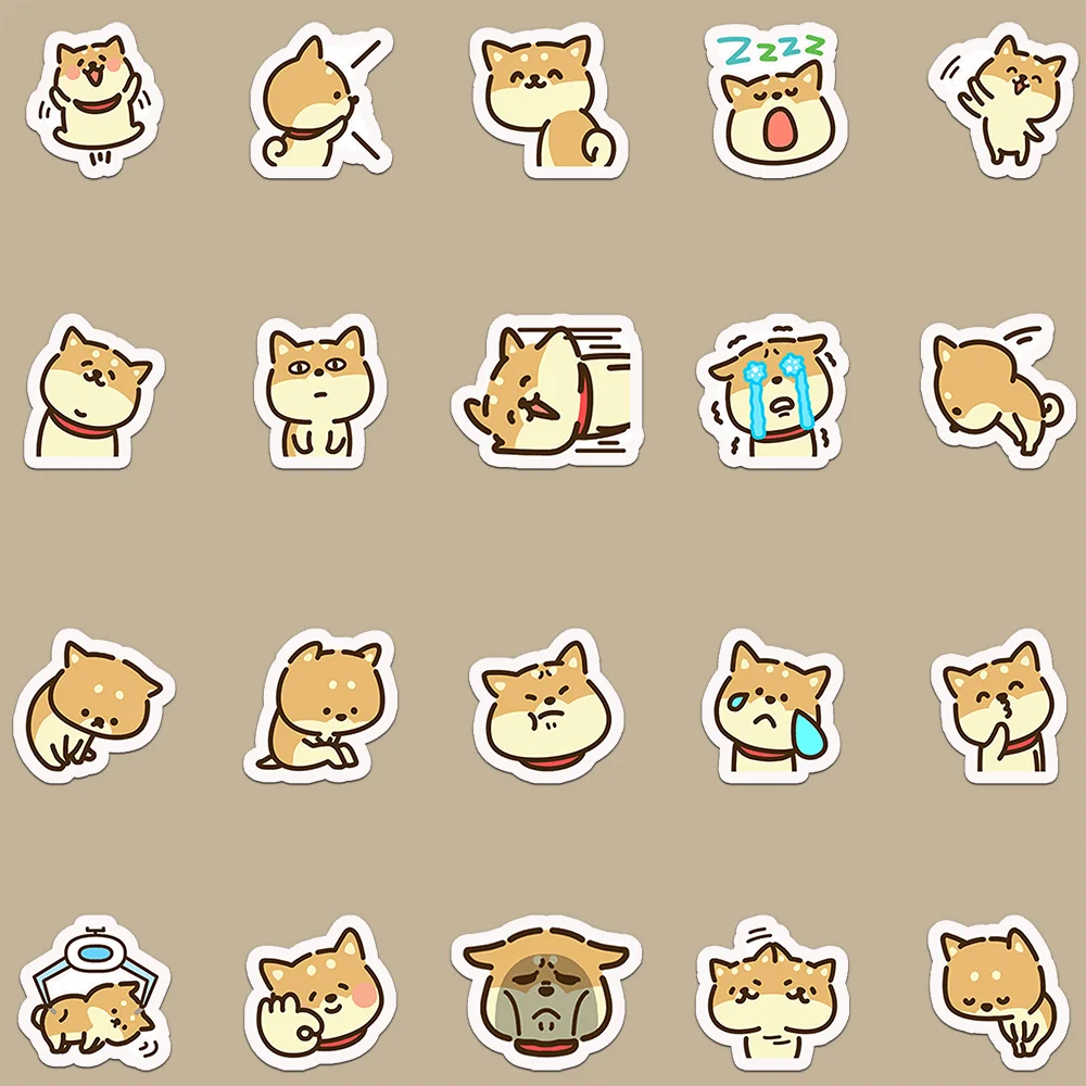 40 قطعة الكرتون لطيف شيبا Inu ملصقات كاملة DIY بها بنفسك مذكرات الكمبيوتر المحمول الهاتف الأمتعة سكيت الكتابة على الجدران الشارات ملصق هدية لعبة