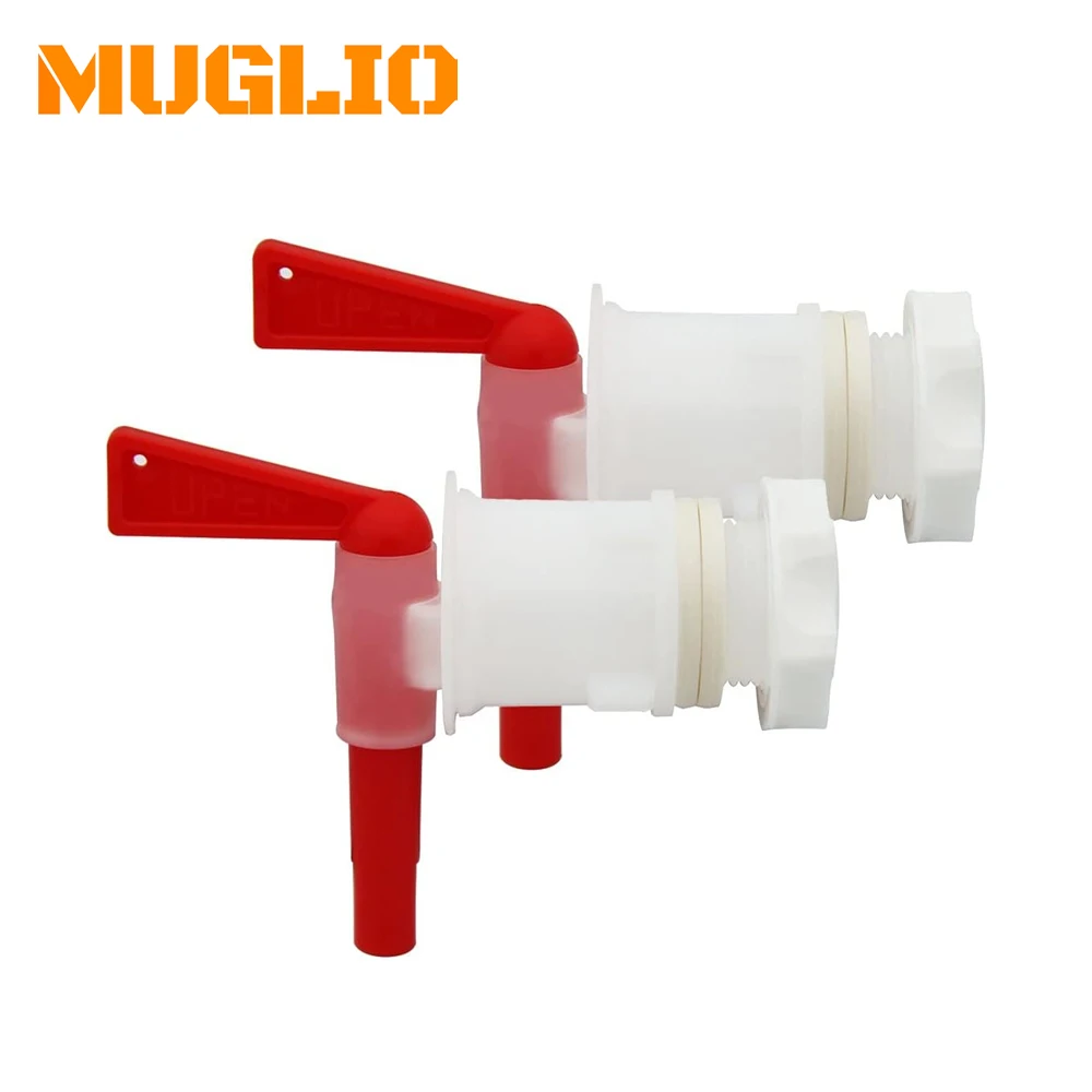 MUGLIO MERK 2-PACK Bottelemmer Plastic kraan, vervangende kraan voor bier- of frisdrank thuisbrouwen