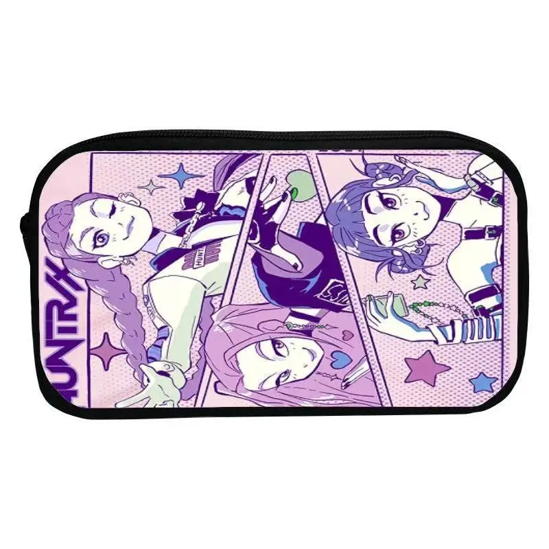 عشوائي 38 أنماط صندوق أعمى مقلمة كرتونية Huntrix ماجيك حقيبة أدوات مكتبية تخزين منظم لطلاب المدارس الابتدائية #2