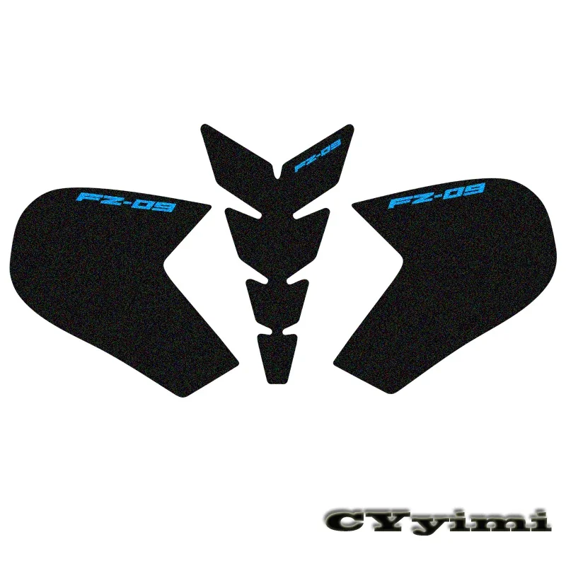 

For MT-09 MT09 FZ09 FZ-09 2014 2015 Motorcycle Protector Anti Slip Tank Pad Sticker Gas Knee Grip Traction Side 3M Decal