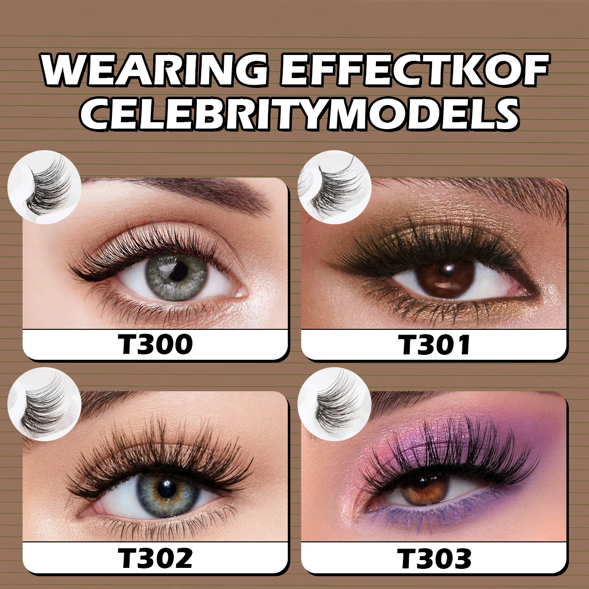 3/10 Pairs Cat Eye Lashes Natural False Eyelashes Fluffy Short Half Eyelashes Soft Mink Lashes Volume Eyelash Extensions Makeup