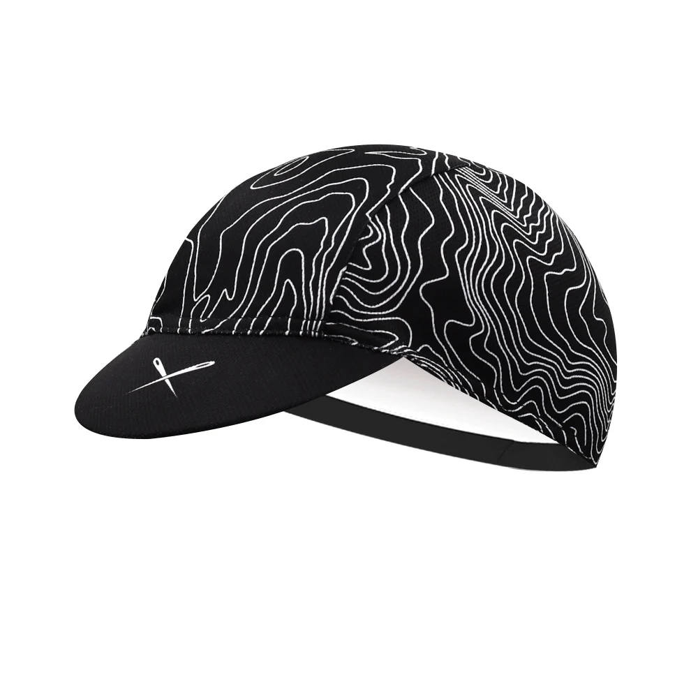 Classic cycling cap, polyester material sweat-absorb sports hats Breathable Hat-Under Helmet men women‘s’