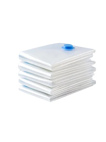 5 Pack Vacuum Storage Bags, Space Saver Bags Compression for Comforters and Blankets, Sealer Clothes Travel Packing Organizer