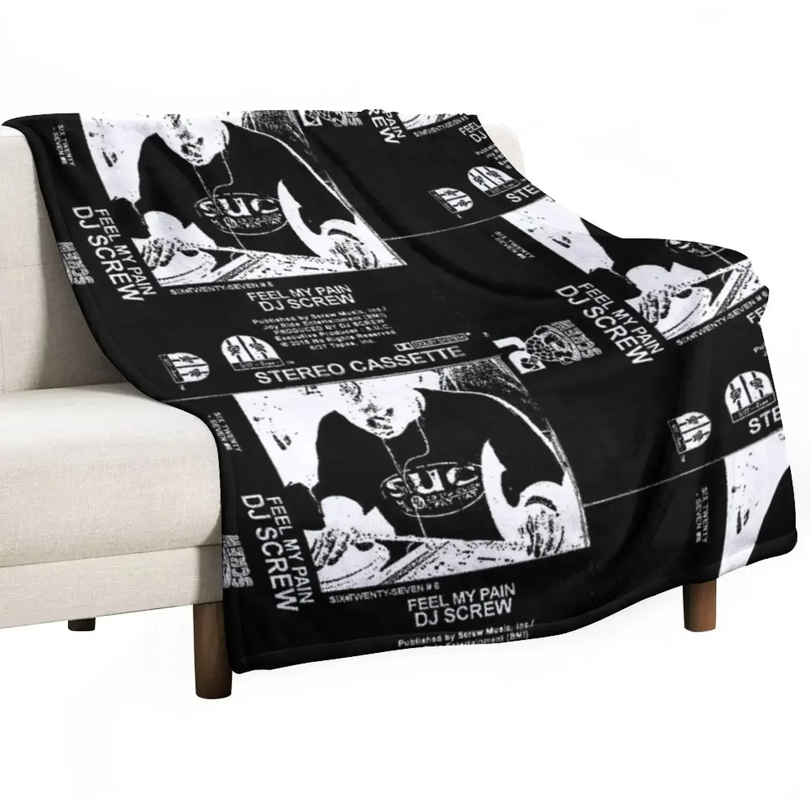 

DJ SCREW FEEL MY PAIN INVERTED Throw Blanket Luxury Designer Sleeping Bag Single Blankets