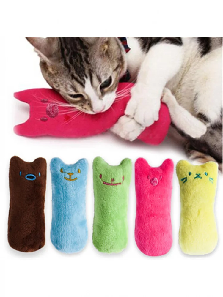Jouets en peluche pour animaux de compagnie, 1 pièce, son hochet en papier, jouets mignons à mâcher, Puzzle multicolore, résistant aux morsures, jouet interactif pour animaux de compagnie
