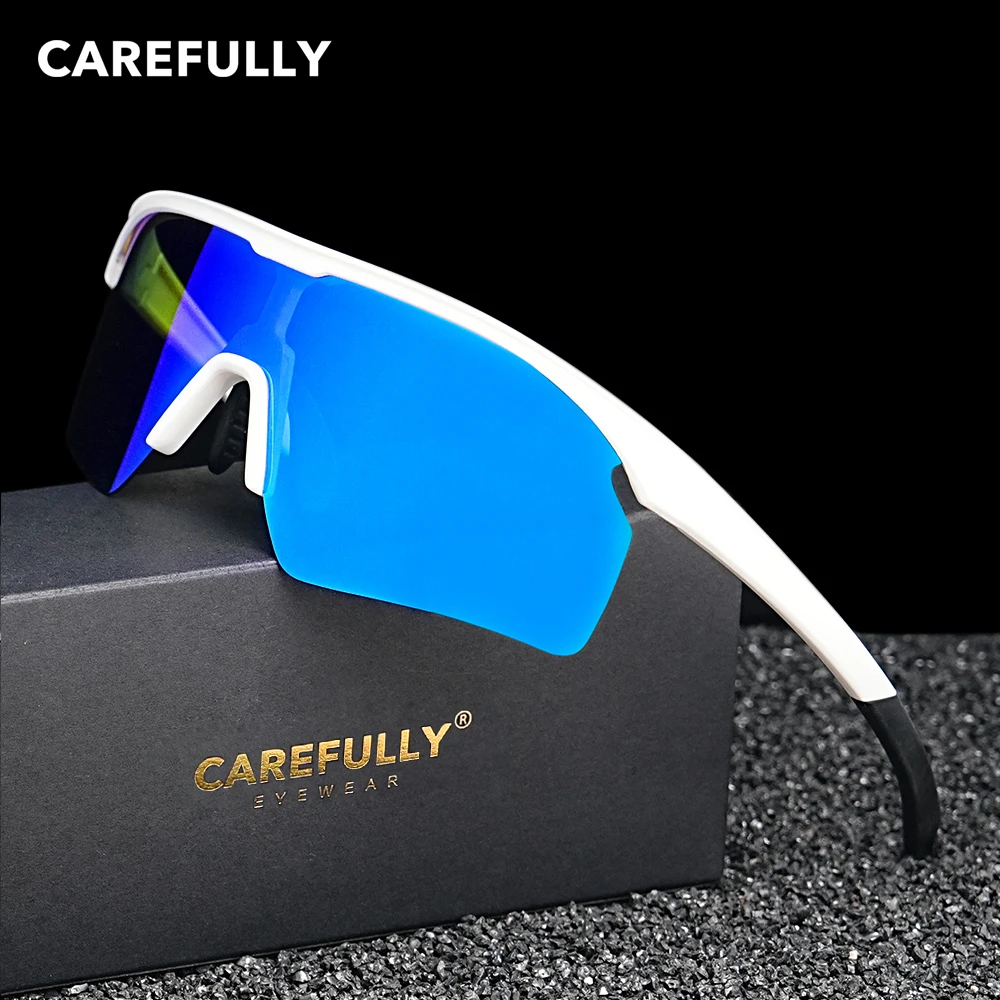 نظارات شمسية للرجال لركوب الدراجات في اتجاه دقيق UV400 نظارات مستقطبة للدراجة في الهواء الطلق نظارات رياضية