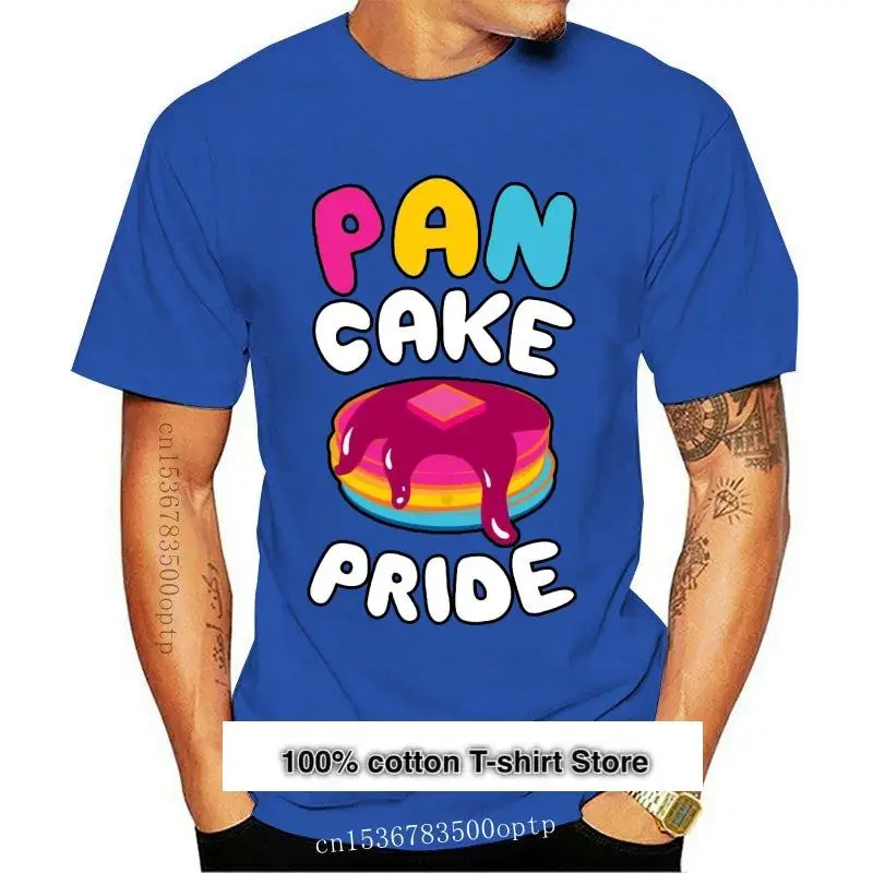 

Camiseta con estampado de Pan Cake para hombre, camisa con estampado divertido de Pansexual Popular sin etiqueta, 100% algodón