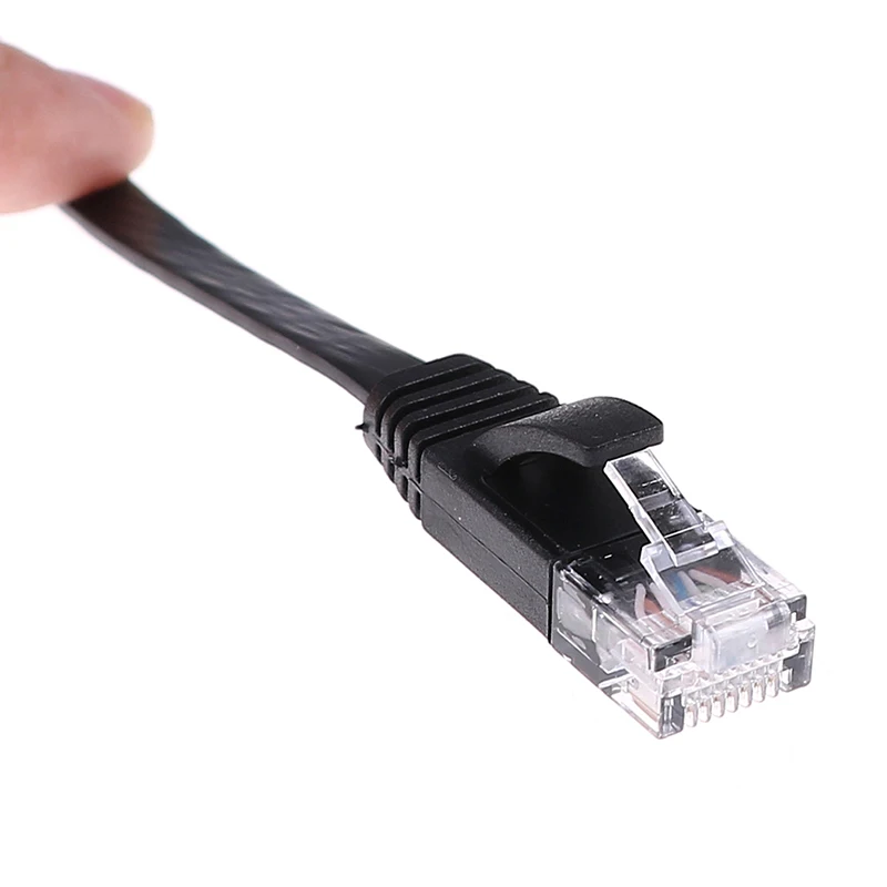 Cat6 High-speed Network Cable Patch Cord RJ45 Slim Computer Networking Cord 30cm