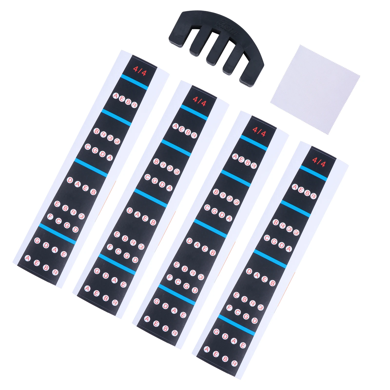 

Violin Finger Stickers 4/4 Full Size Guide Mute for Beginner Supply Accessory Notes Fingerboard and