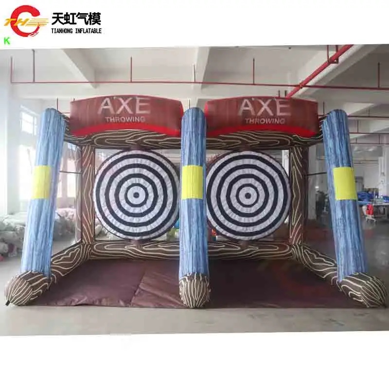 

5x3m Inflatable Axe Throw Dart Board Game for Outdoor Carnival Event Rental