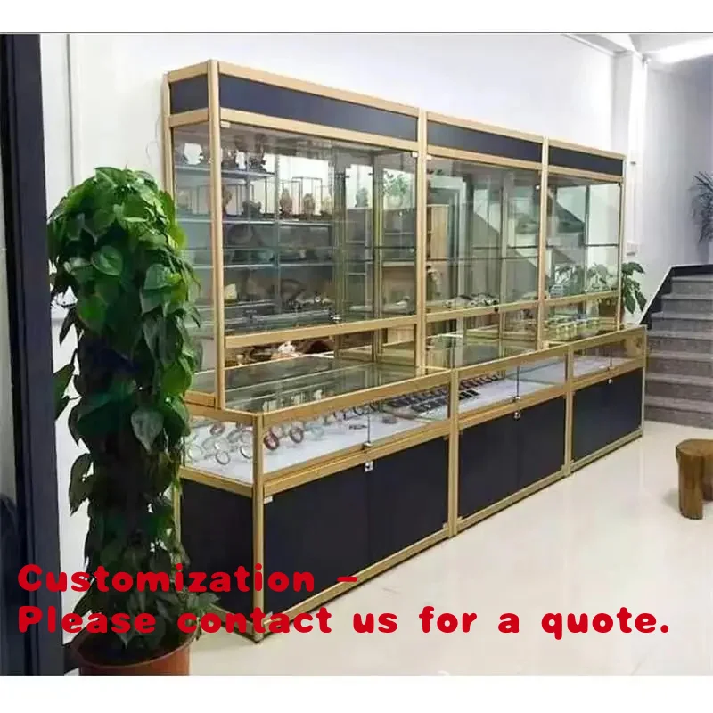 

Customize.Multi Functional L-type Display Cosmetics Counter Display Cabinet Shop showcase Luxury Jewelry in Hot Supermarket