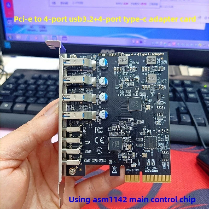 

2026 New PCI-E Expansion Card, USB3.0 Type-C 3.2 Gen2 For Desktop, Multi Options