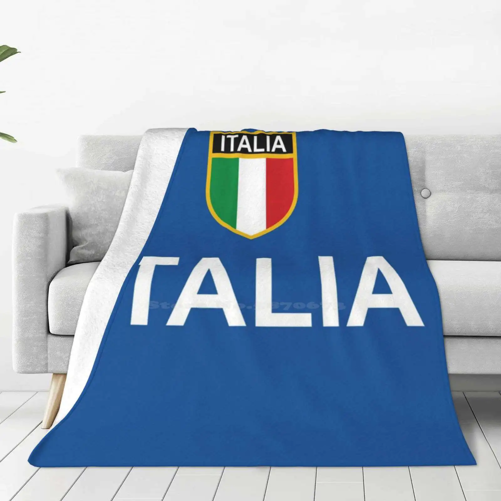 Italia Italy Italian Flag Scudetto Italian Fans Blanket Soft Warm Travel Portable Blanket Italia Italy Italian Flag Scudetto