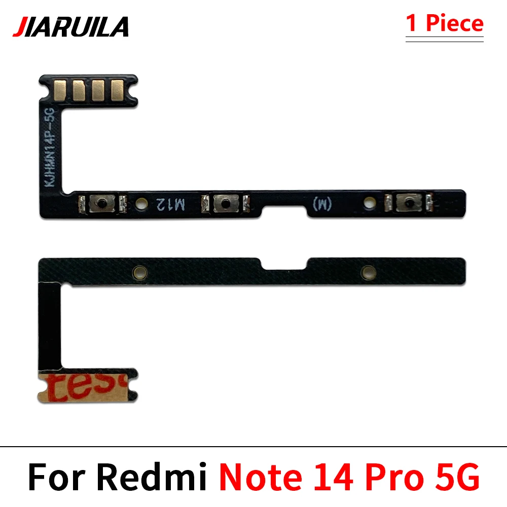 For Xiaomi Redmi Note 14 4G 5G / For Redmi Note 14 Pro Plus Power Button Switch & Volume Up / Down On / Off Button Flex Cable