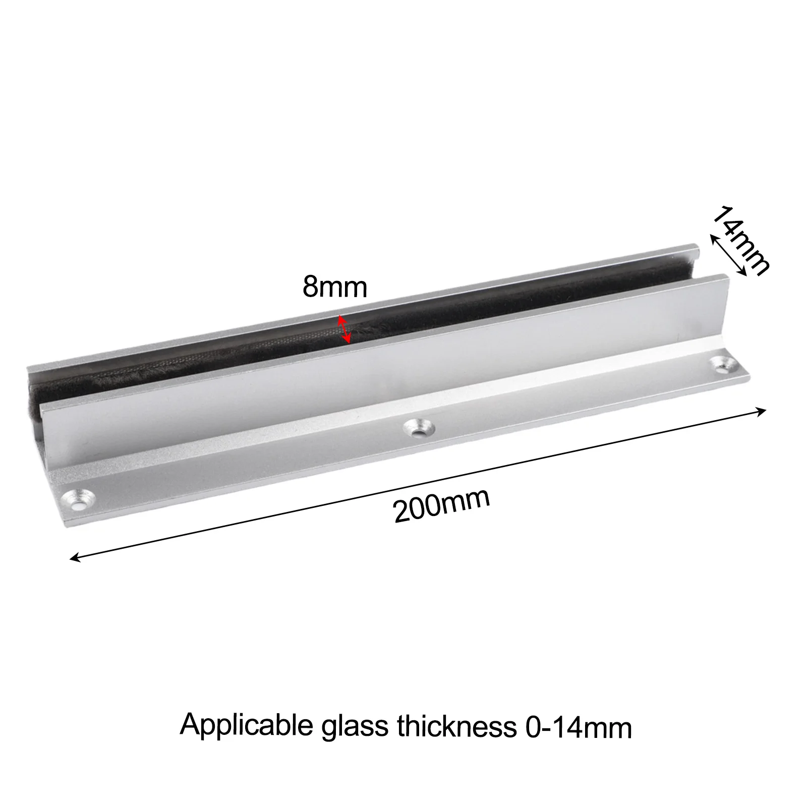 Bathroom Installation Floor Guide Rail Easy Installation Sliding Rail Aluminum Alloy Adjustable Design For Uneven Floors