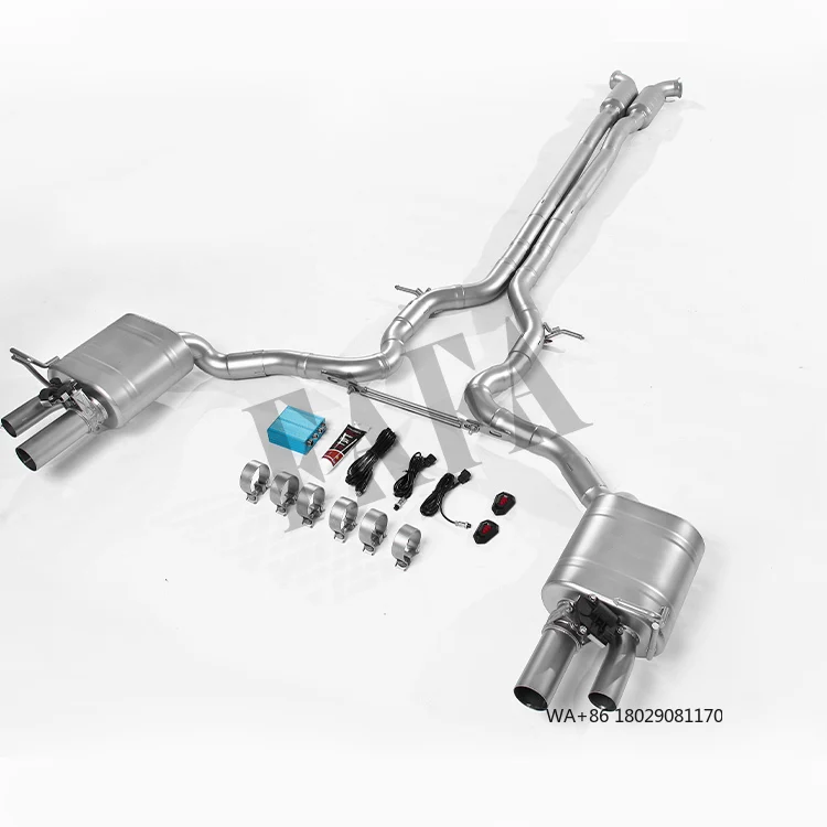 

Высокопроизводительная выхлопная система Cat-Back для Paramela 971 2.9T 3.0T с электрическим клапаном и глушителем