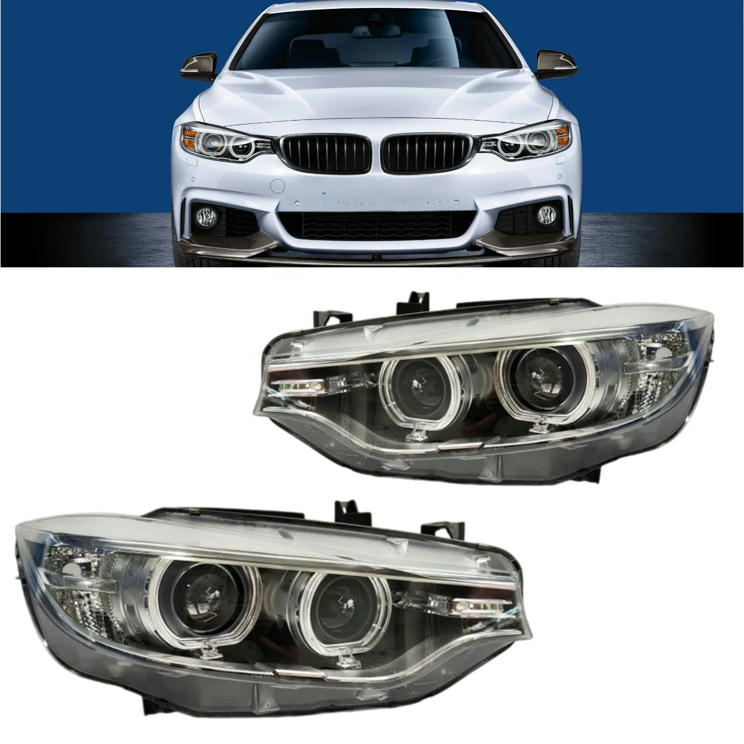 

4 Series F32 F33 F36 2013-2015 Xenon HID Headlight Headlamp OEM 63117377843 63117377844 Front Lamp Auto Car Parts for BMW