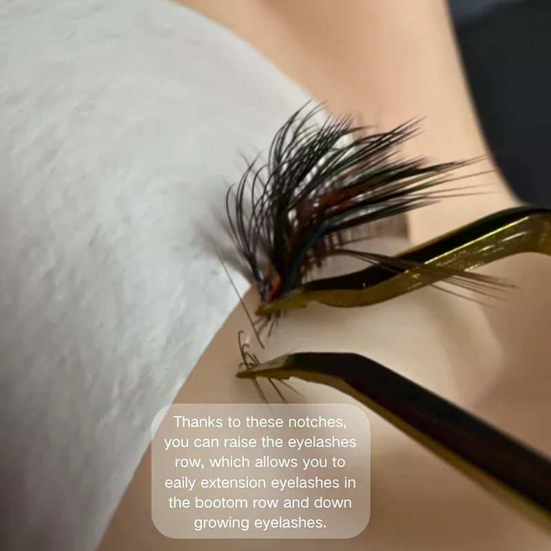 1PCS 3D Wimpern DIY Wimpern Verlängerung Öffnung Zange Präzision Isolierte Wimpern Verlängerung Pinzette Mund Trennung Pinzette Werkzeug